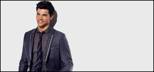 Taylor Lautner Suits Up