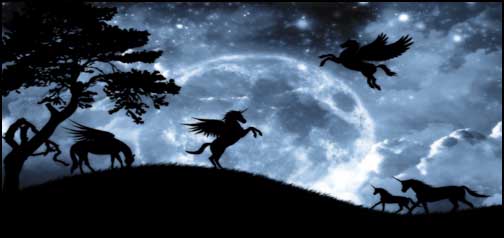Unicorns In The Moonlight