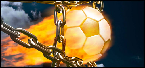 Flaming Soccer Ball